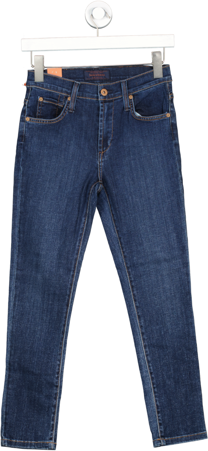 James Jeans Mid Blue Twiggy Crop- Fetch W25