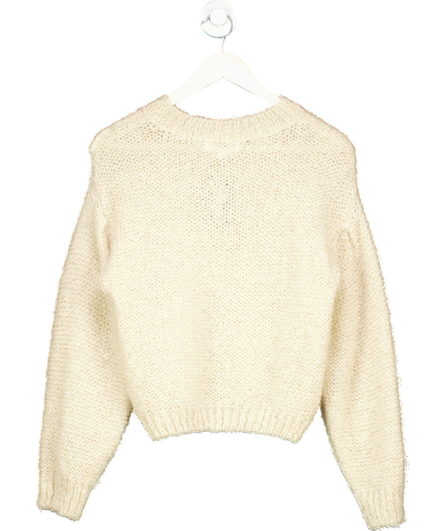 Rouje Beige Octave Mohair Blend Jumper UK 6
