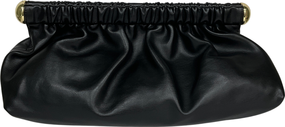 H&M Black Coated Clutch Bag