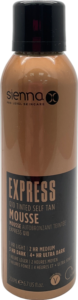Sienna Naturals Express Q10 Tinted Self Tan Mousse Universal 200ml