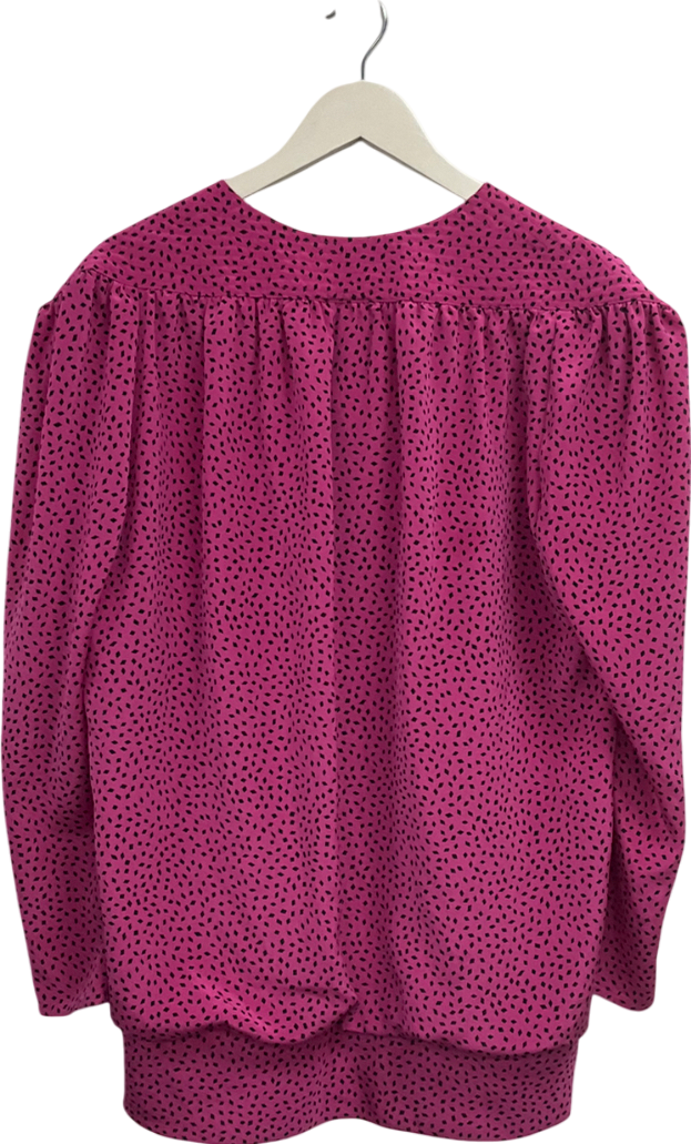 Frank Usher Pink Diamond Print Blouse UK M/L