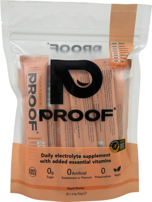 Proof Electrolyte Supplement Peach 20x4.6g