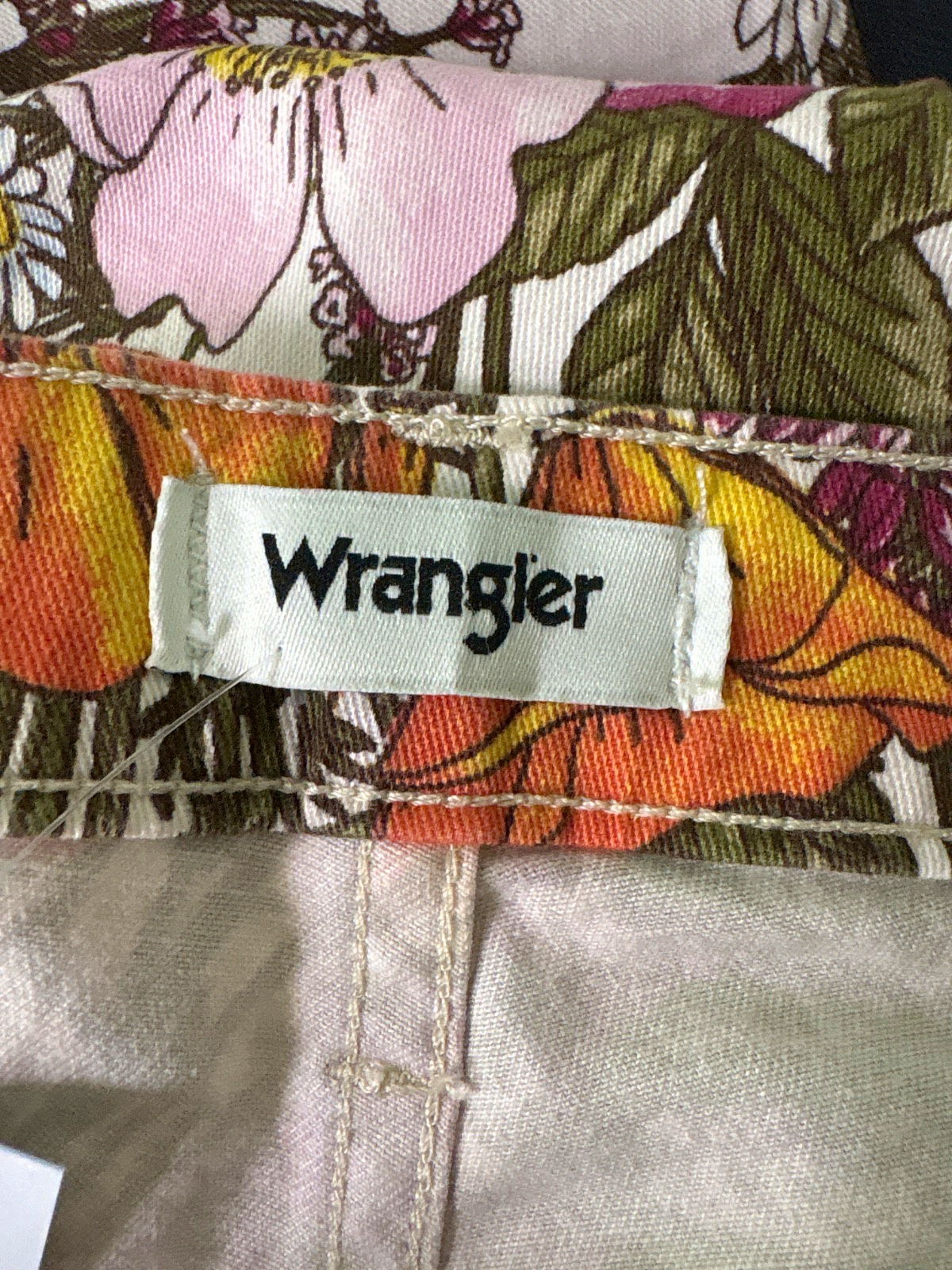 Wrangler Floral Wanderer 622 Mid Rise Flare Trousers UK W28 L32