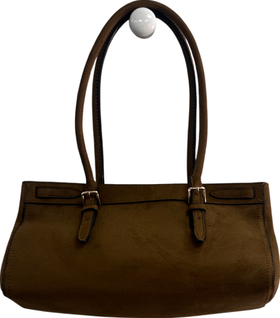 H&M Brown Buckle Detail Shoulder Bag