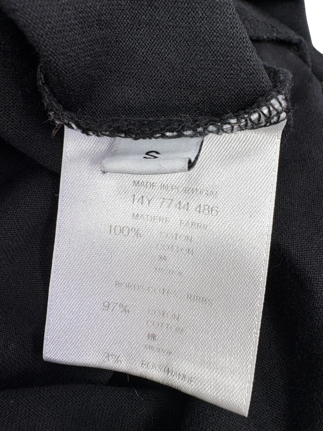 GIvenchy Black Virgin Mary Graphic Print T-shirt UK S