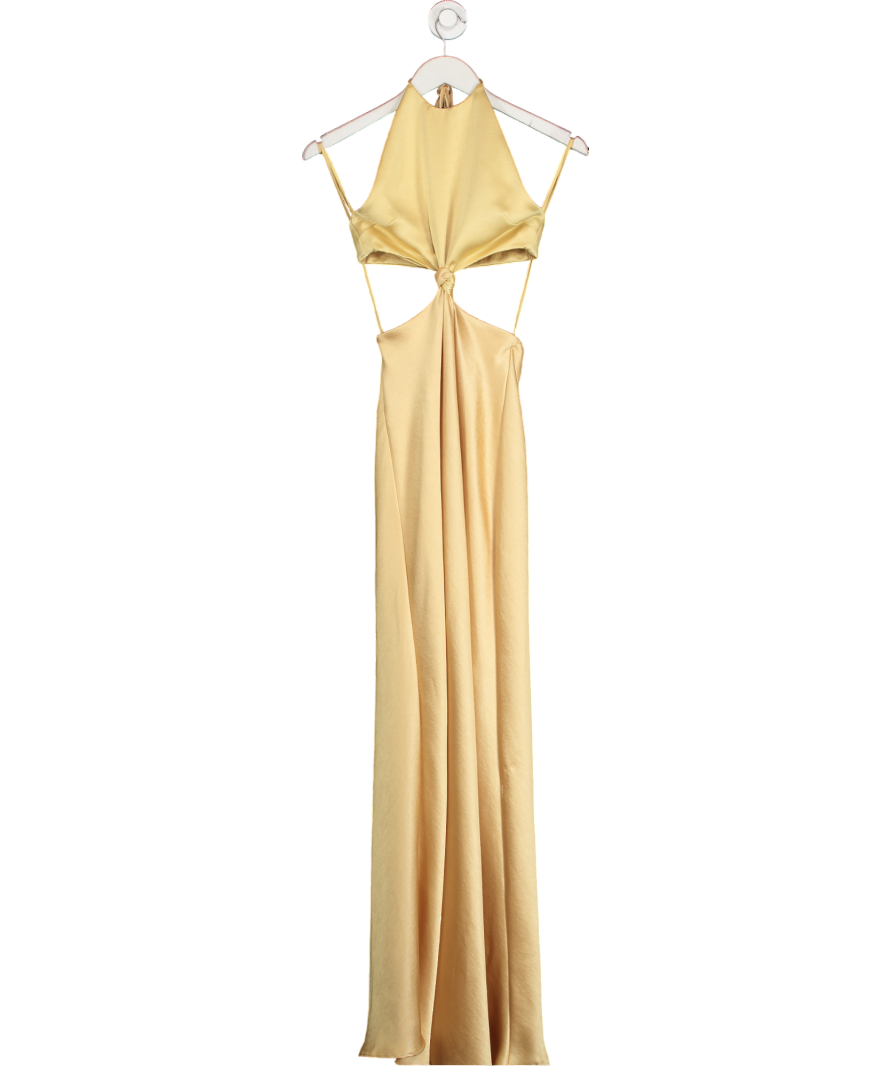 BEC+ BRIDGE Yellow Carrie Halter Dress UK 6