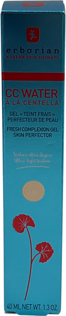 Erborian Cc Water – Lightweight Tinted Gel With Natural Dewy Finish Clair 40ml