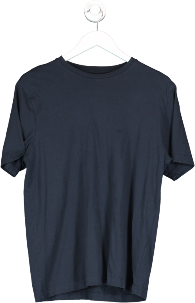 Moss Bros Blue 100% Cotton Crew Neck T Shirt UK M