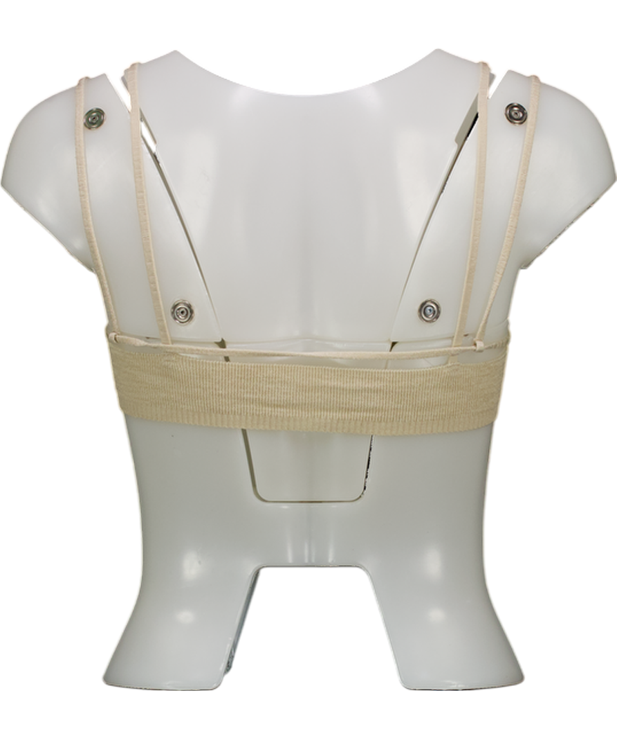 JACQUEMUS Beige Rib-knit Bra Top UK M