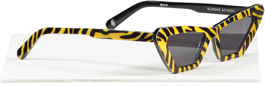 Yellow Chimi X Sundae School Square Sunglasses - Tiger