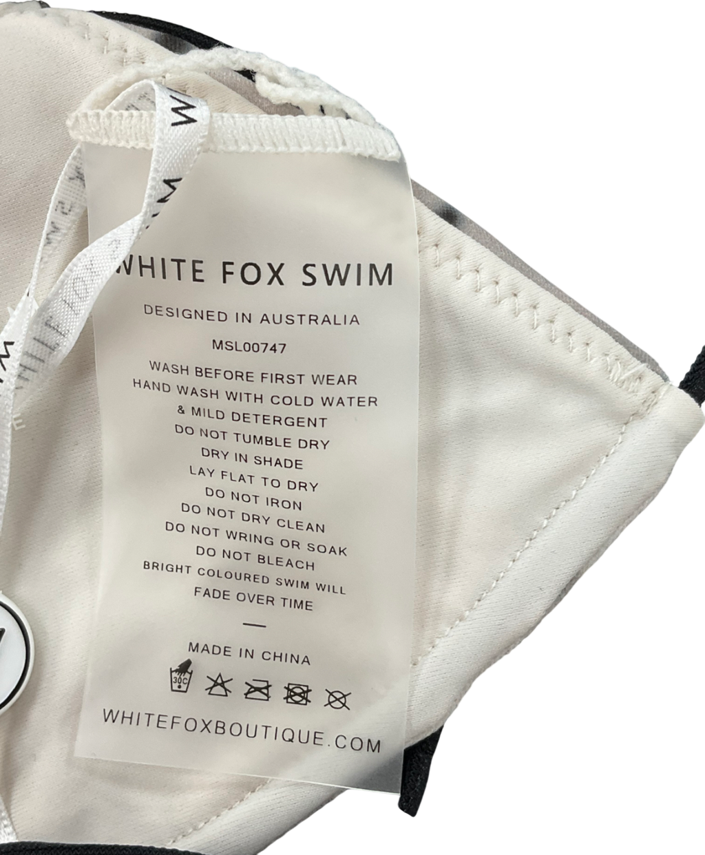 White Fox Black Giuliana Bikini Top Appaloosa & Simona Bottoms Appaloosa UK S