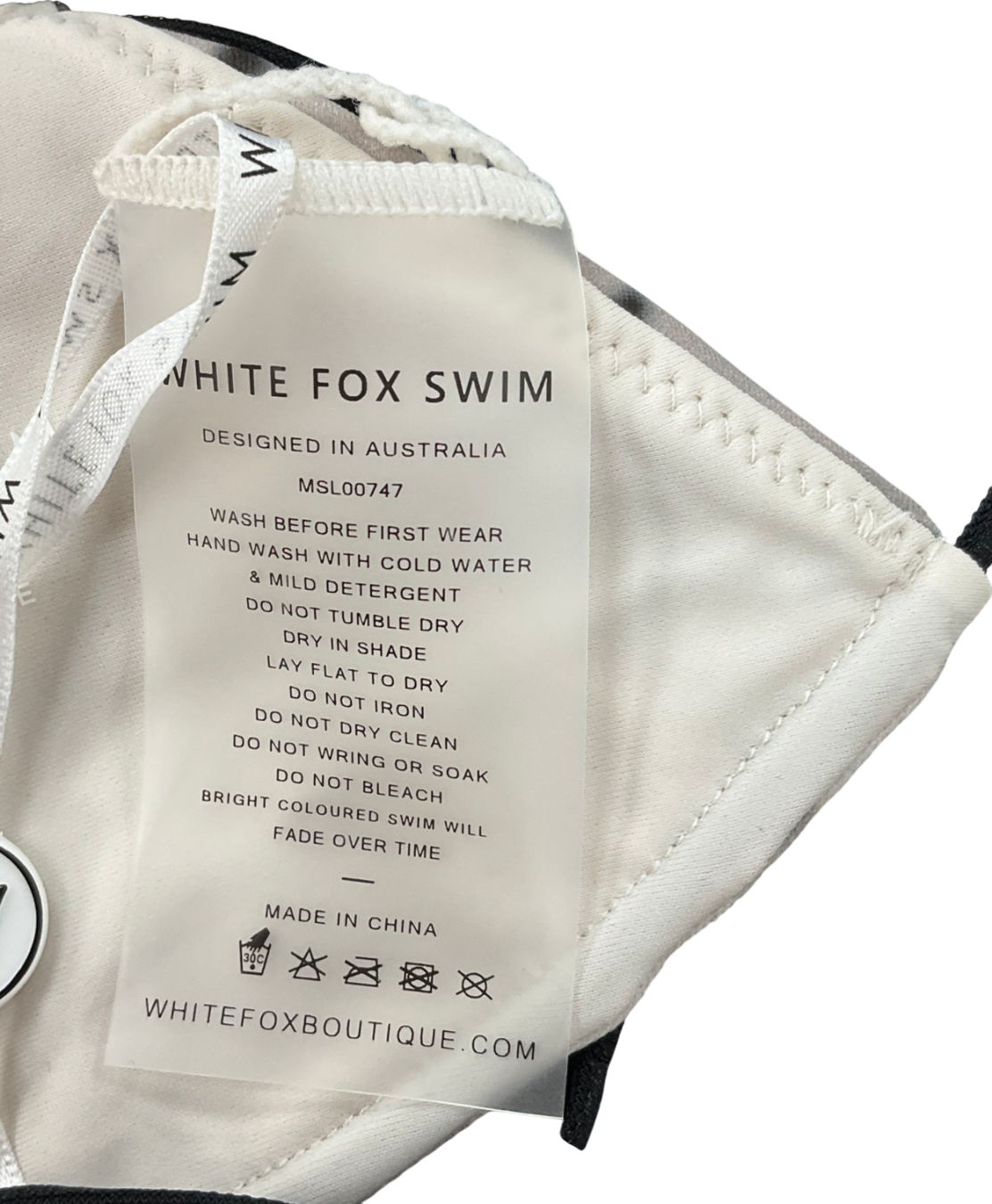 White Fox Black Giuliana Bikini Top Appaloosa & Simona Bottoms Appaloosa UK S