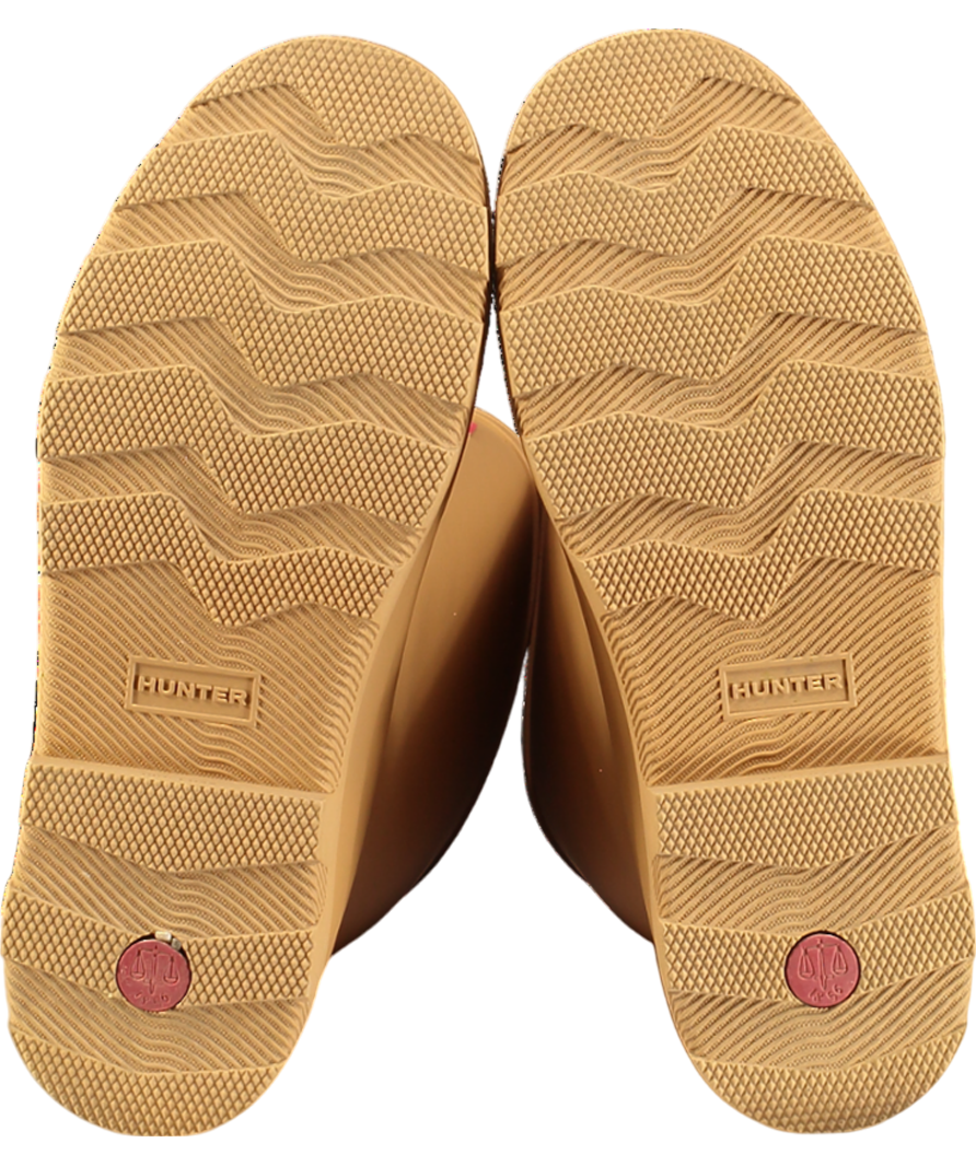 Hunter Beige Women's Downpour Tall Wellington Boot UK 8 EU 41 👠