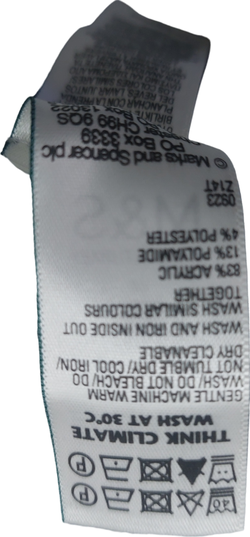 M&S Grey Cable Knit Jumper UK M