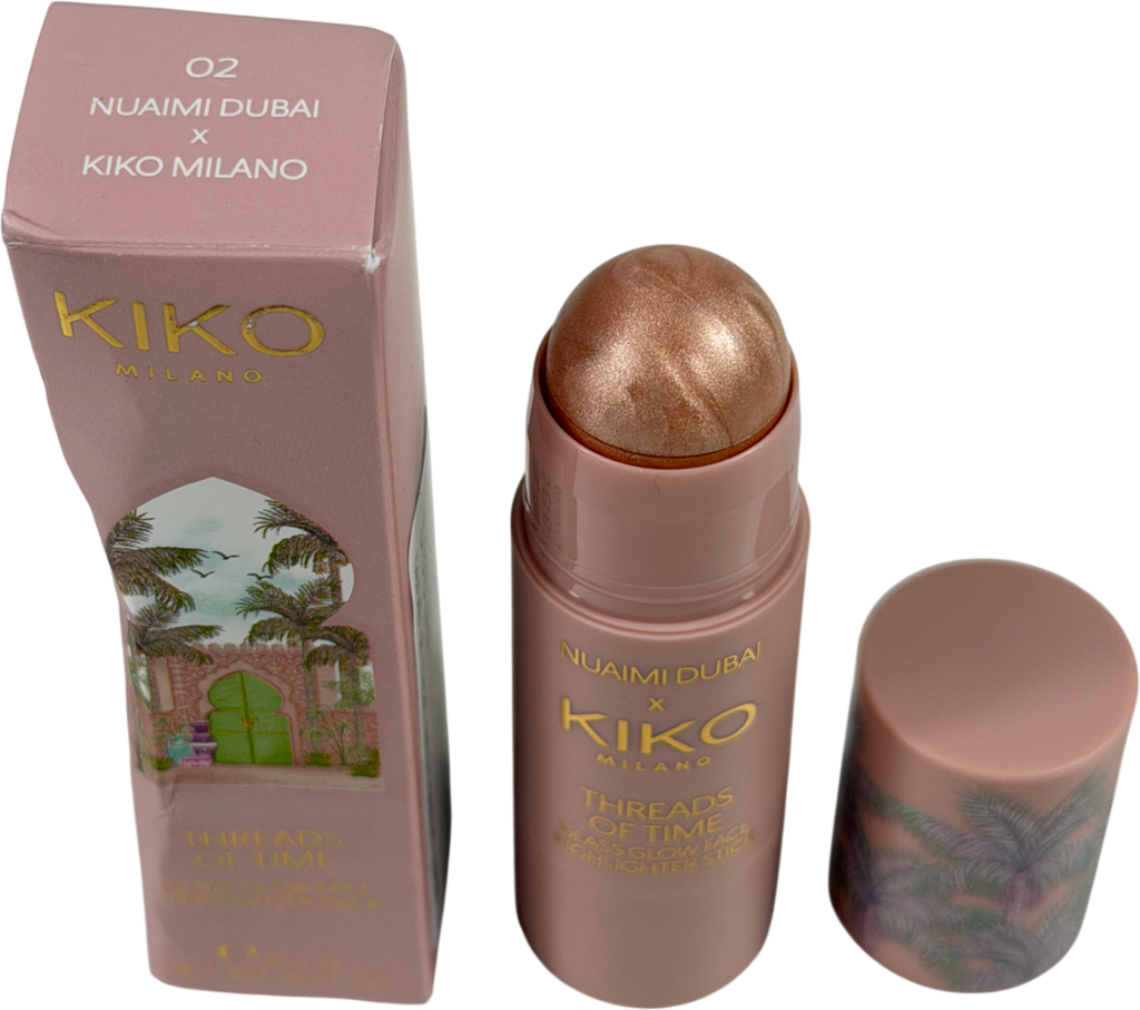 KIKO Threads Of Time Glass Glow Highlighter Stick 02 Nuaimi Dubai 6.1g