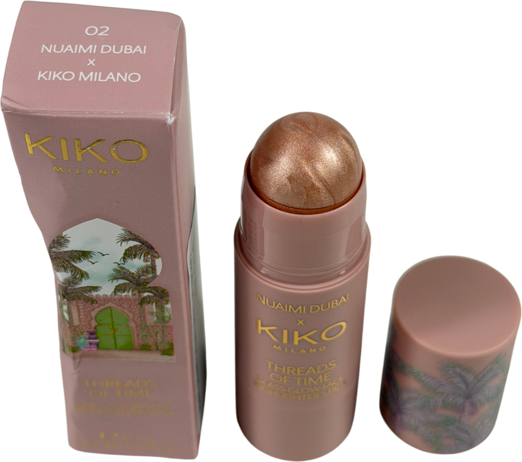 KIKO Threads Of Time Glass Glow Highlighter Stick 02 Nuaimi Dubai 6.1g