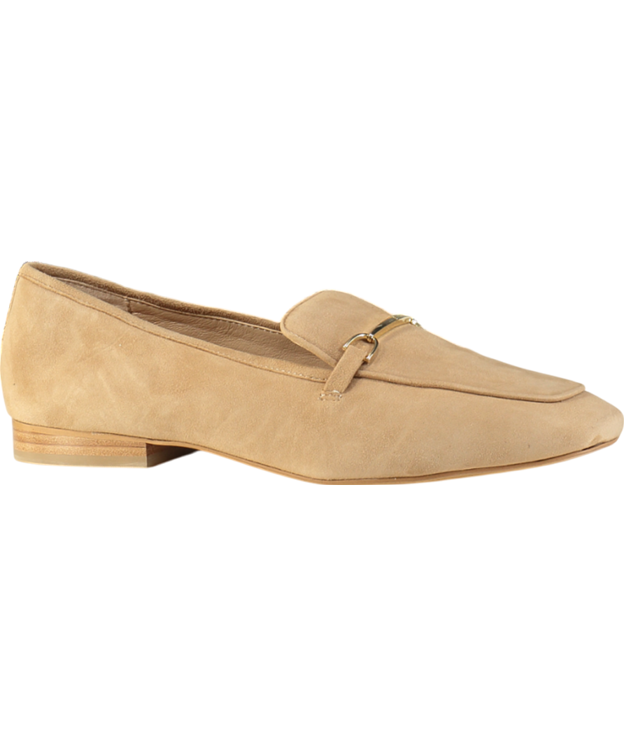 Hobbs Beige Camel Suede Raegan Suede Horsebit Loafers UK 8 EU 41 👠