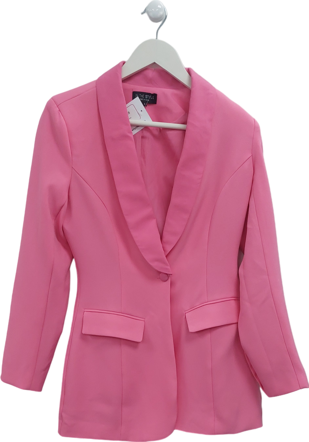 In The Style Pink Fitted Blazer UK 4