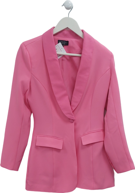 In The Style Pink Fitted Blazer UK 4