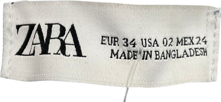 ZARA Blue High Waisted Mum Fit Style Jeans UK 6