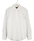 Luxurious White Classic Fit Shirt UK M
