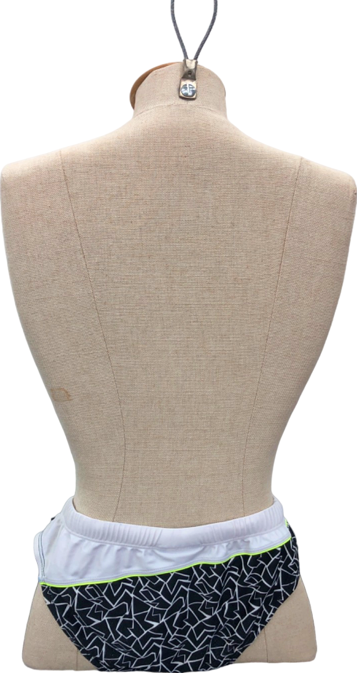 Andrew Christian Black/White Geometric Swim Briefs UK S