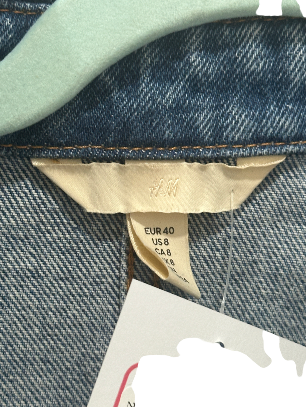 H&M Blue Denim Jacket EU 40