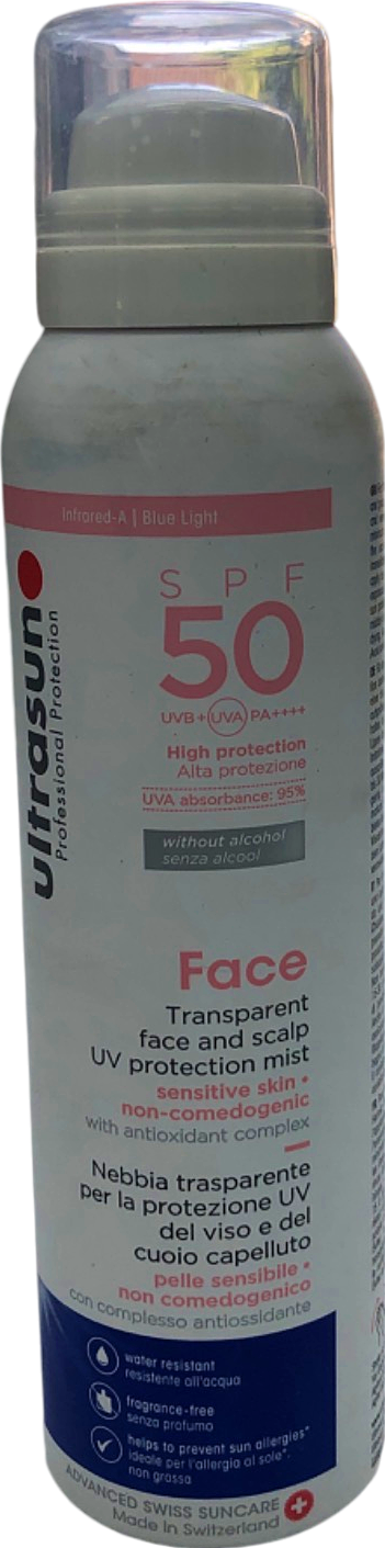 Ultrasun Face Transparent UV Protection Mist SPF50 150ml