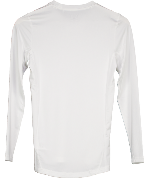 Castore White Long Sleeve Base Layer Top UK XS
