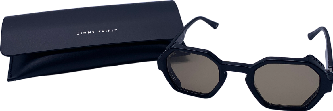 Jimmy Fairly Black The Dacci Sunglasses With Case One Size