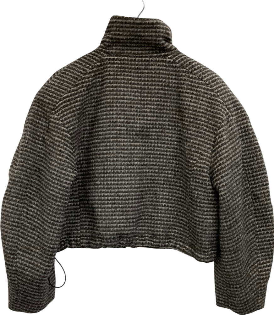 ASOS Brown Funnel Neck Formal Bomber Jacket UK S