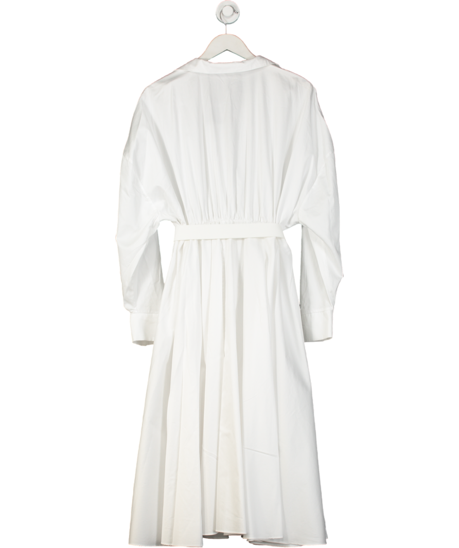 Norma Kamali White Cotton Shirt Dress UK S