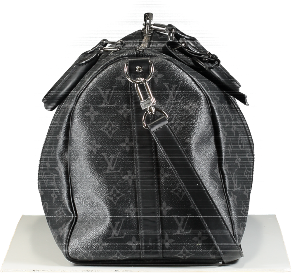 Louis Vuitton Black Keepall Bandoulière 45 Weekend Bag