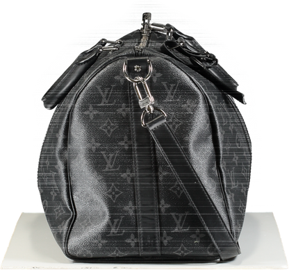 Louis Vuitton Black Keepall Bandoulière 45 Weekend Bag