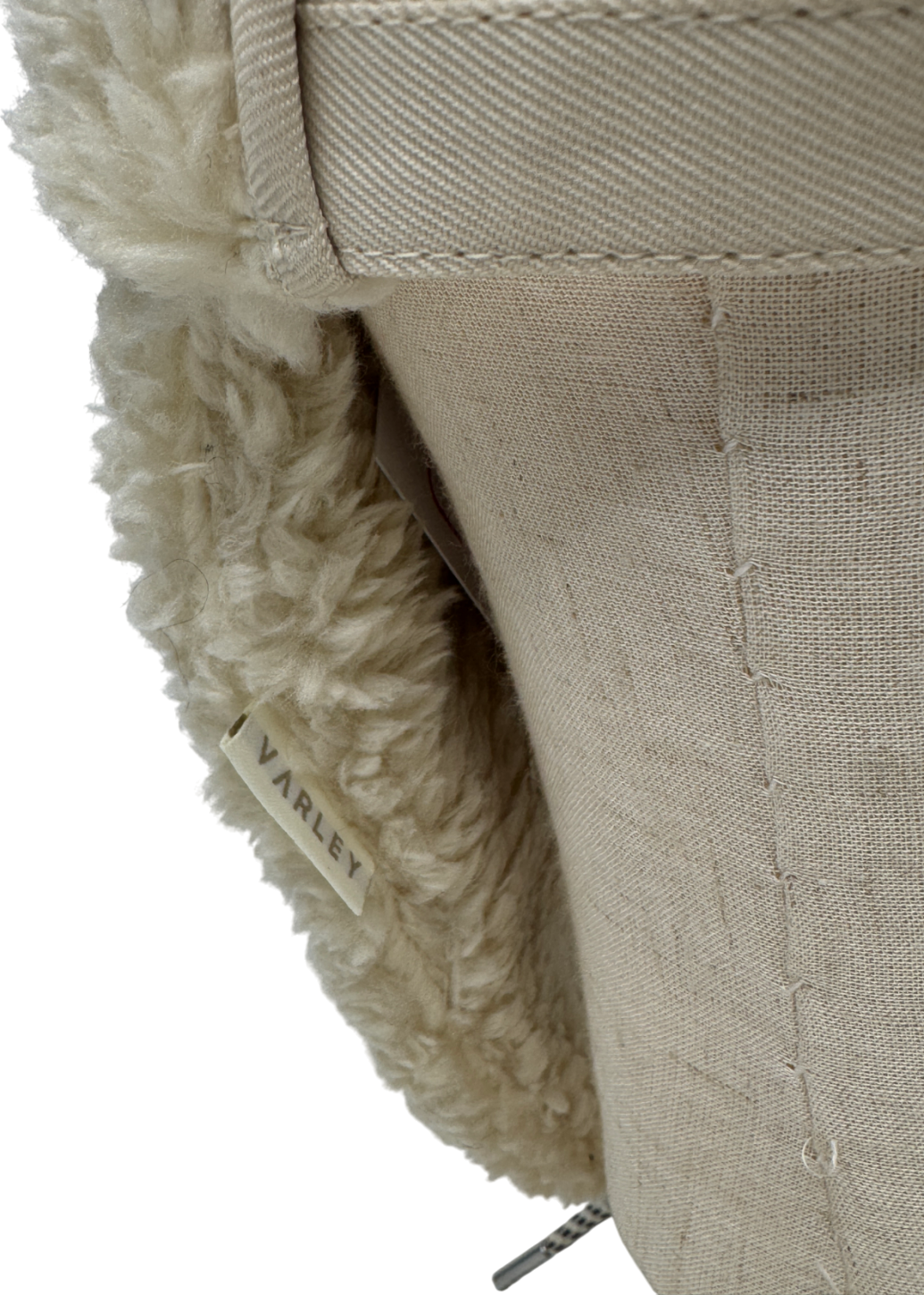 Varley Cream Kilby Sherpa Flap Cap One Size