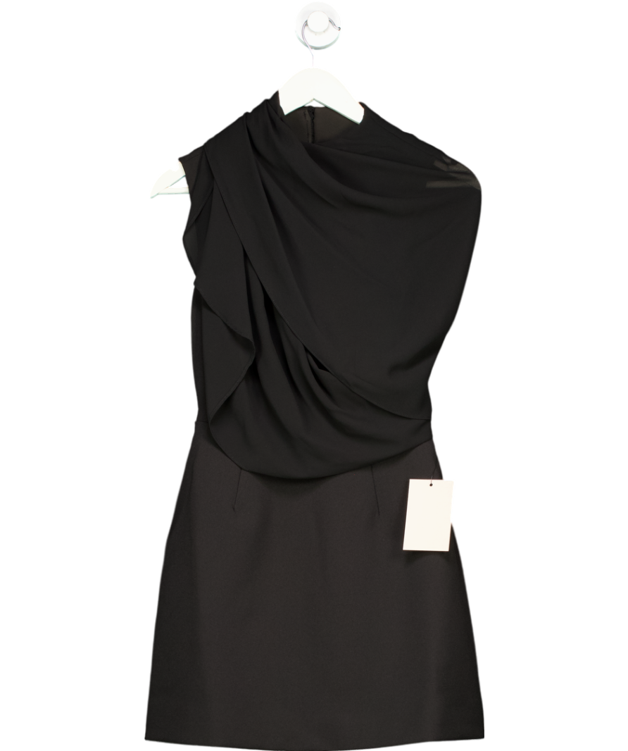 OddMuse Black The Ultimate Muse Gathered Mini Dress UK XS