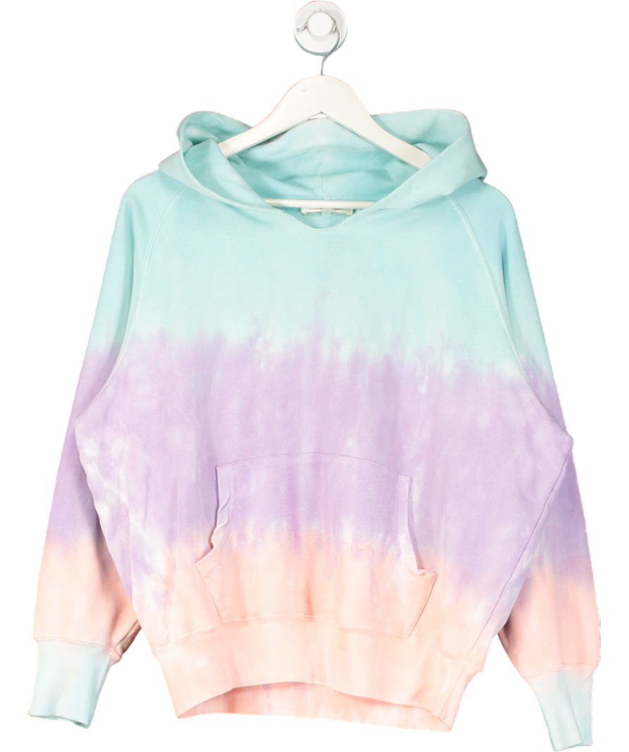 loveshackfancy Multicoloured Cotton Tie Dye Hoodie UK S