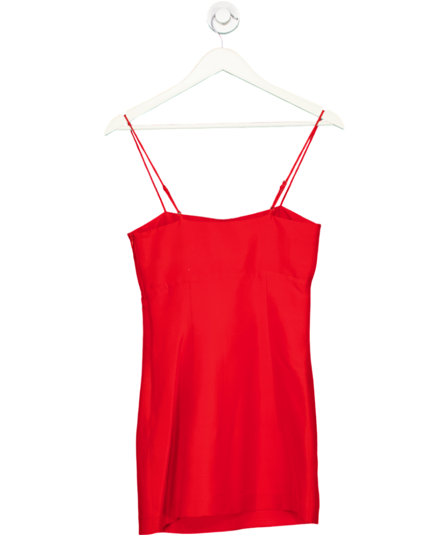 Super Real Red X Claudia Schiffer The Uta Silk Mini Dress UK XS