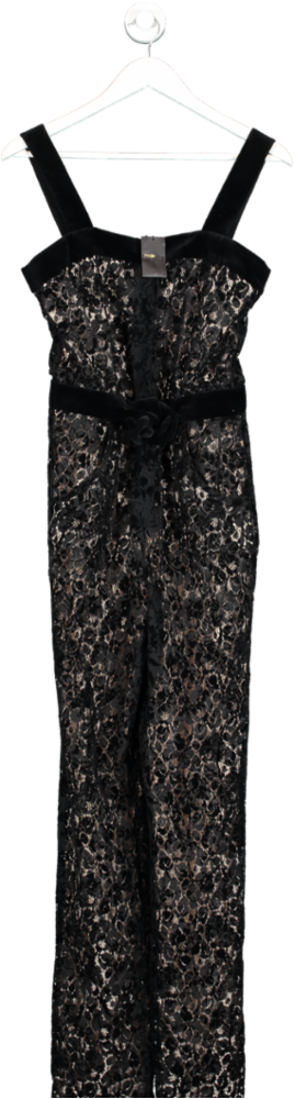 Maje Black Lace Jumpsuit UK 10