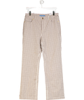 J.McLaughlin Brown Dakota Gingham Trousers UK 8