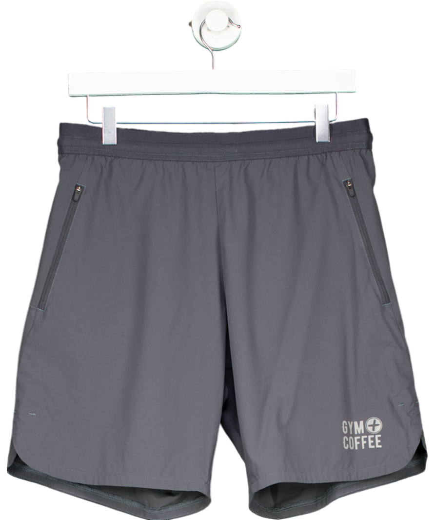 Gym + Coffee Green Essential Running Shorts UK M