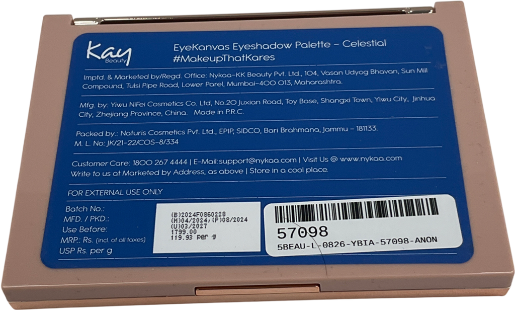 KAY BEAUTY Eyekanvas Eyeshadow Palette(12 In 1) Celestial One size