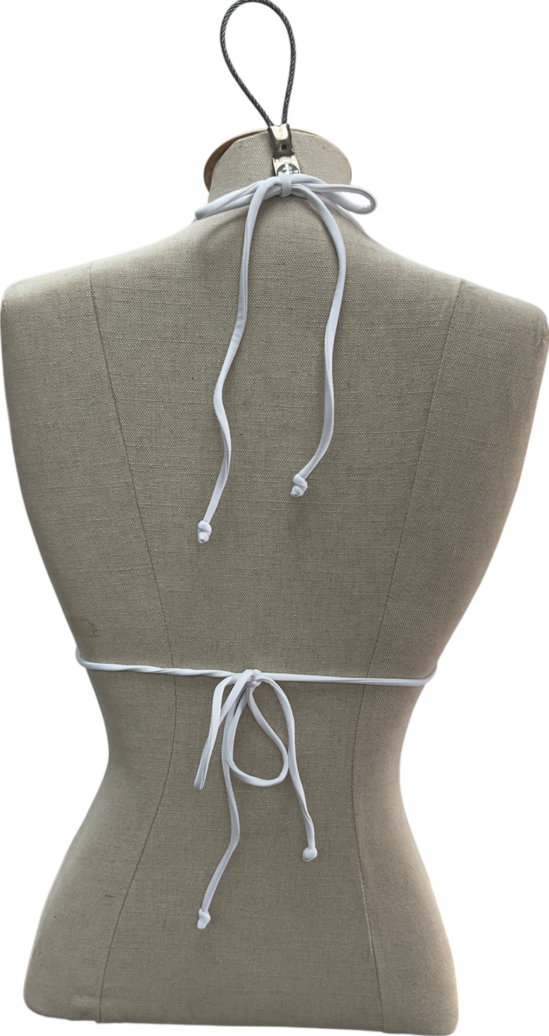 White Fox Pink Golden Hour Bikini Top UK M