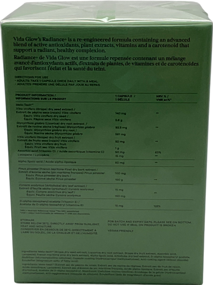 Vida Glow Radiance - 30 Capsules 30 capsules