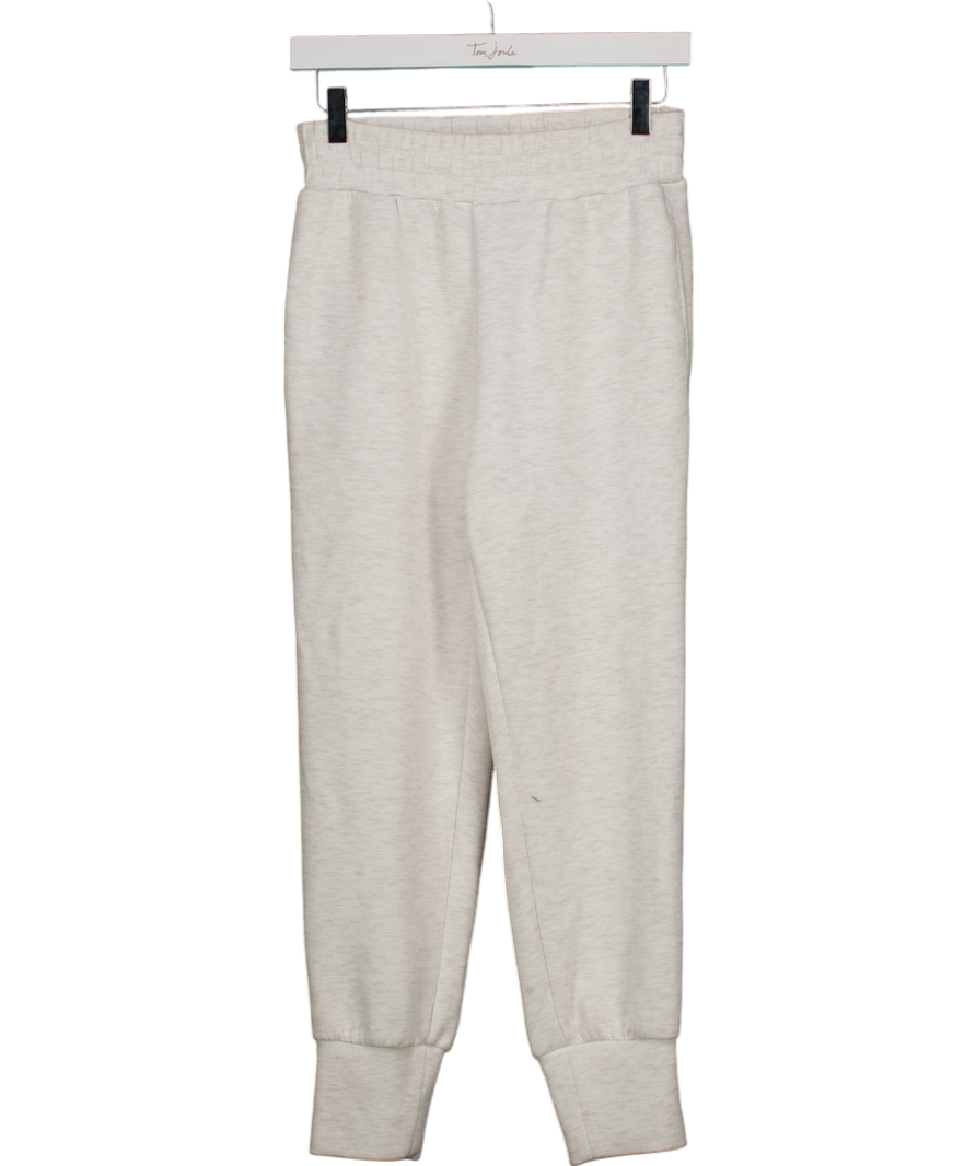 Varley Cream Marl The Slim Cuff Trousers 25" UK XS
