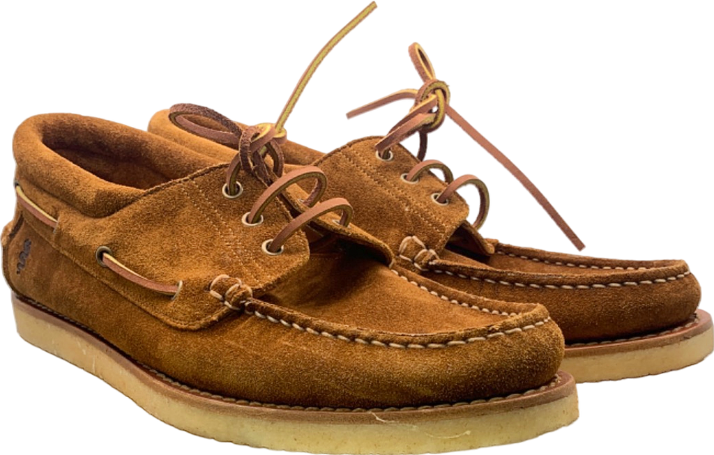 Velasca Milano x Alfa Romeo Tan Suede Boat Shoes  UK 9.5/10