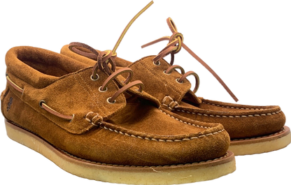 Velasca Milano Tan Suede Boat Shoes Unsized, Approx UK 9.5/10