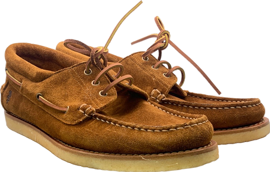 Velasca Milano Tan Suede Boat Shoes Unsized, Approx UK 9.5/10