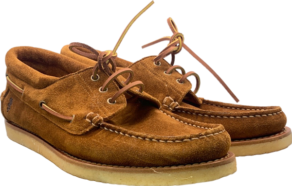 Velasca Milano x Alfa Romeo Tan Suede Boat Shoes  UK 9.5/10