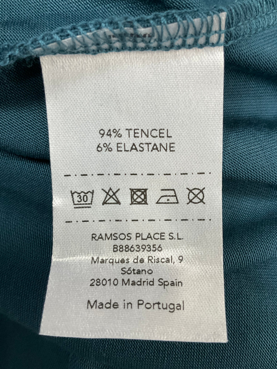 Ramsos Blue Cool Tencel Top UK M